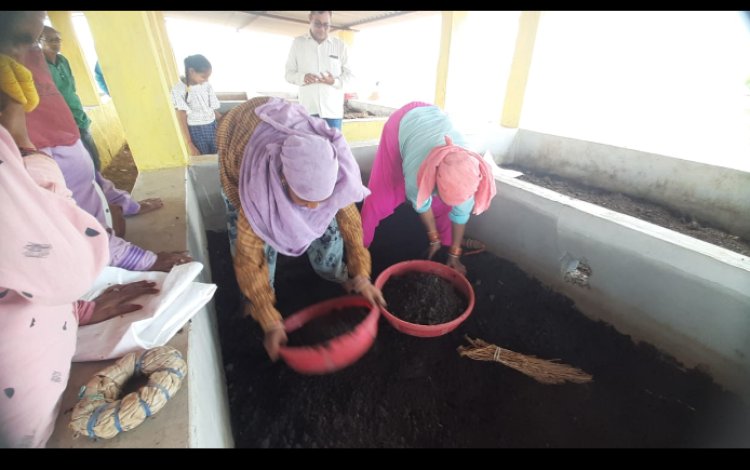 गोठान से गांव की महिलाओं को स्थानीय स्तर पर मिला रोजगार