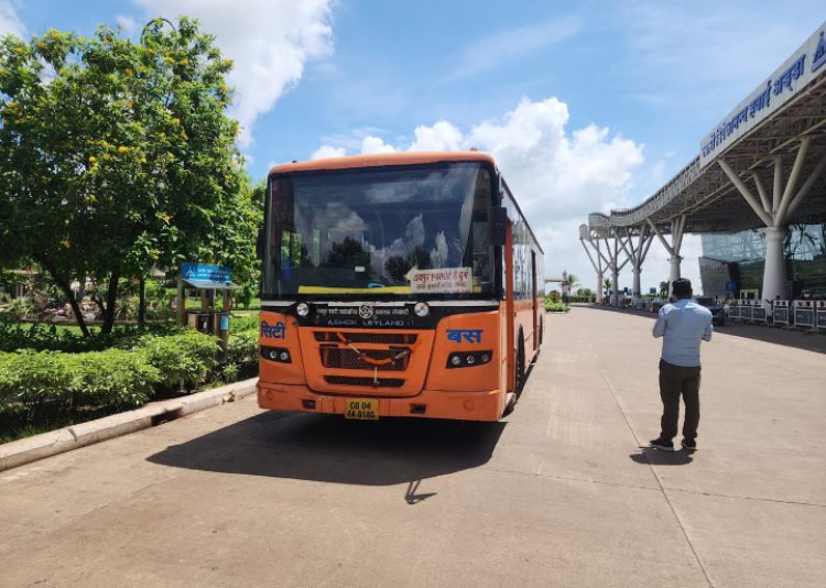 रायपुर एयरपोर्ट से दुर्ग तक शुरू हुई सिटी बस सेवा, एयरपोर्ट से दुर्ग तक का एक सौ रुपये होगा किराया