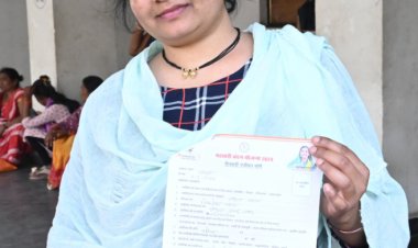 महतारी वंदन योजना से मिलने वाले राशि हमारे भविष्य का सहारा : श्रीमती नम्रता सागर   मुख्यमंत्री श्री विष्णु देव साय को  दिया धन्यवाद