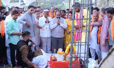 उप मुख्यमंत्री श्री अरुण साव ने 1017 सीटर नए नालंदा परिसर का किया भूमिपूजन