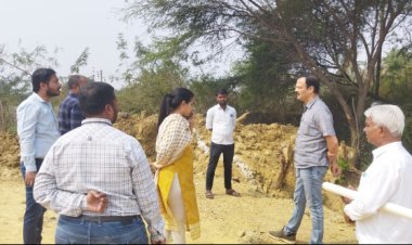 कलेक्टर डॉ. गौरव सिंह के निर्देशानुसार ग्राम अमलीडीह में नाले एवं शासकीय भूमि