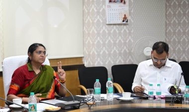 नगरीय प्रशासन विभाग की सचिव श्रीमती शंगीता आर. ने वीडियो कॉन्फ्रेसिंग से ली सभी 194 निकायों की बैठक