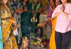 सावन के प्रथम सोमवार को शांति नगर शिव मंदिर में रही भक्तों की भीड़