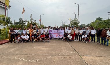 एचआईवी जागरूकता के लिए दौड़े युवा, संभाग स्तरीय मैराथन में दिया भेदभाव-मुक्त समाज का संदेश