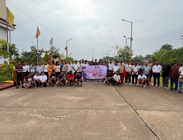 एचआईवी जागरूकता के लिए दौड़े युवा, संभाग स्तरीय मैराथन में दिया भेदभाव-मुक्त समाज का संदेश