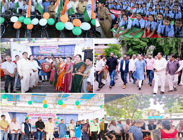 दयालबंद महारानी लक्ष्मी बाई आत्मानंद शाला में छत्तीसगढ़ शासन में पूर्व मंत्री