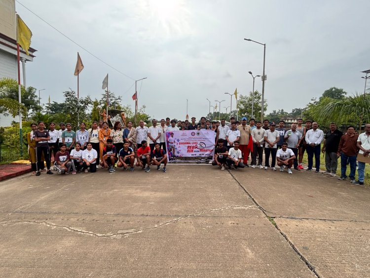 एचआईवी जागरूकता के लिए दौड़े युवा, संभाग स्तरीय मैराथन में दिया भेदभाव-मुक्त समाज का संदेश
