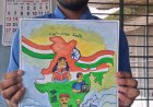 सेवा संकल्प अभियान : विकसित भारत की थीम पर दिव्यांग विद्यार्थियों ने उकेरे सपनों के रंग
