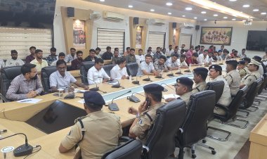 गणेश विसर्जन की तैयारियों को लेकर कलेक्टर-एसएसपी ने ली बैठक