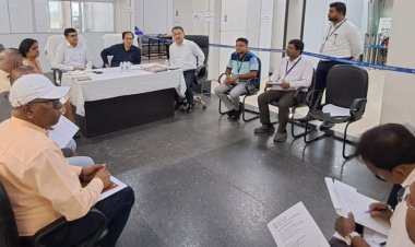 बिलासा देवी केवट एयरपोर्ट पर एरोड्रम कमिटी एवं पर्यावरण प्रबंधन समिति की बैठक आयोजित