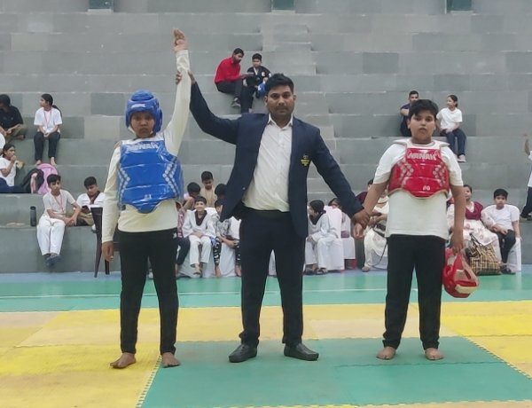 फ्लाइंग किक चैंपियनशिप में छत्तीसगढ़ को मिला तीसरा स्थान  जिले के 15 खिलाड़ियों ने जीते 12 स्वर्ण और 3 रजत पदक